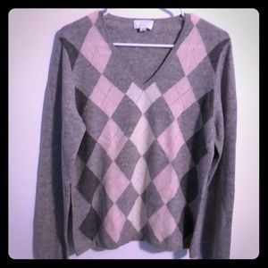 Charter Club Gray Cashmere Sweater - L